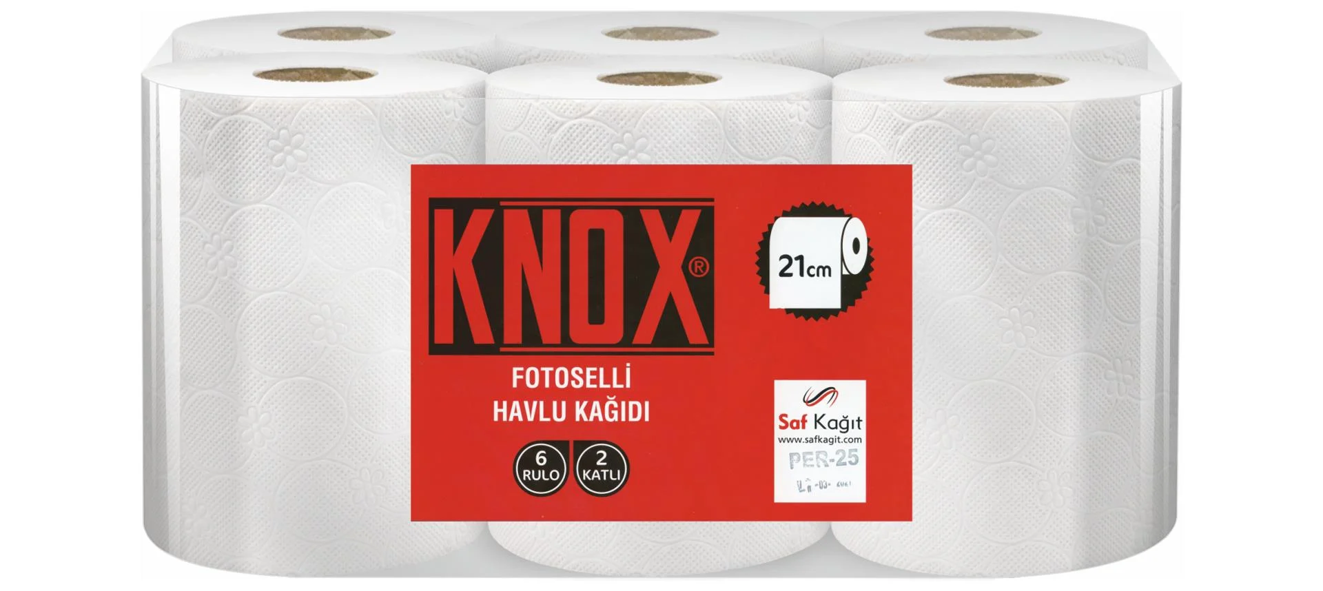 Knox Fotoselli Havlu 3 Kg 21 Cm 6'LI