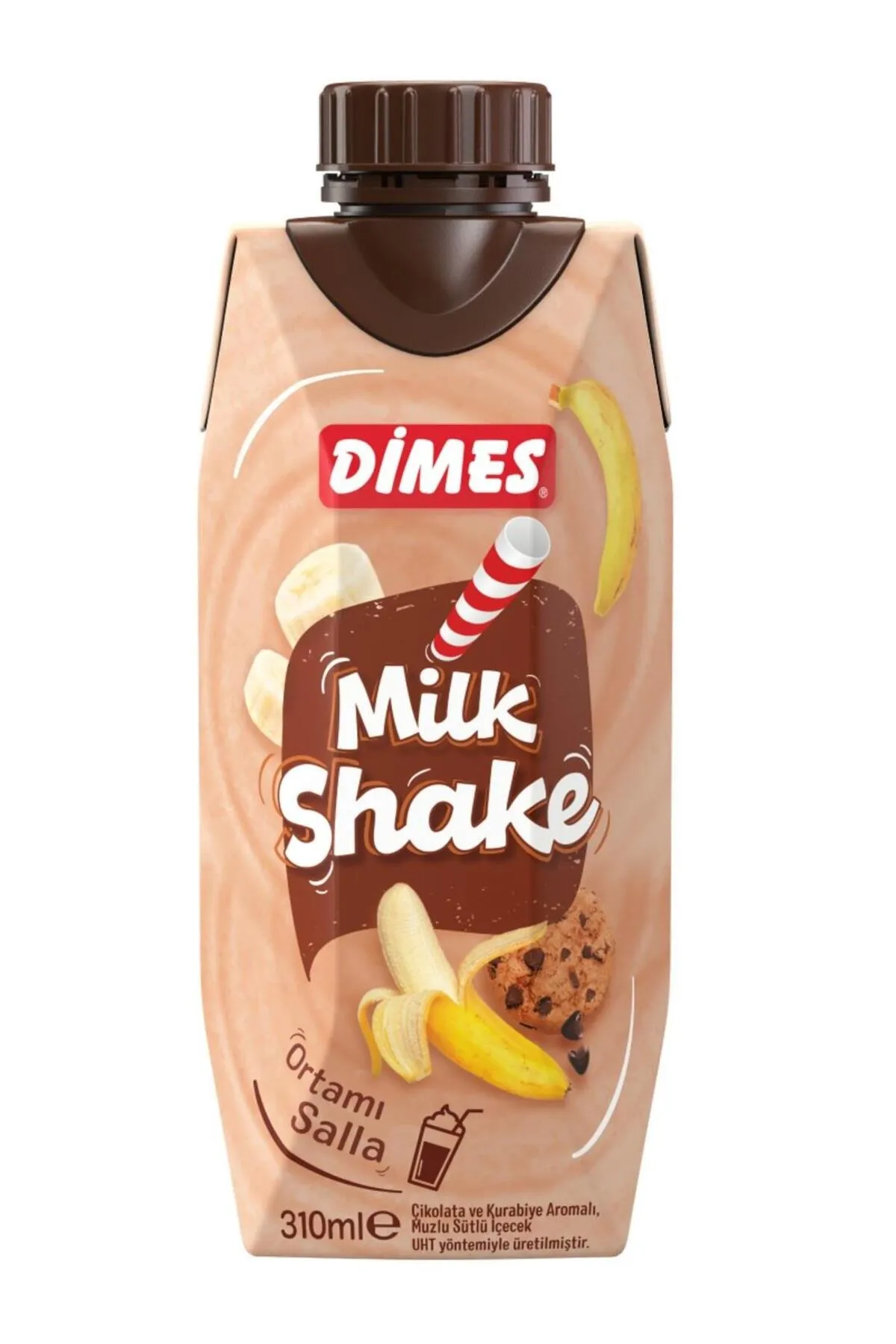 DİMES MİLKSHAKE MUZ-KURABİYE  310 ML
