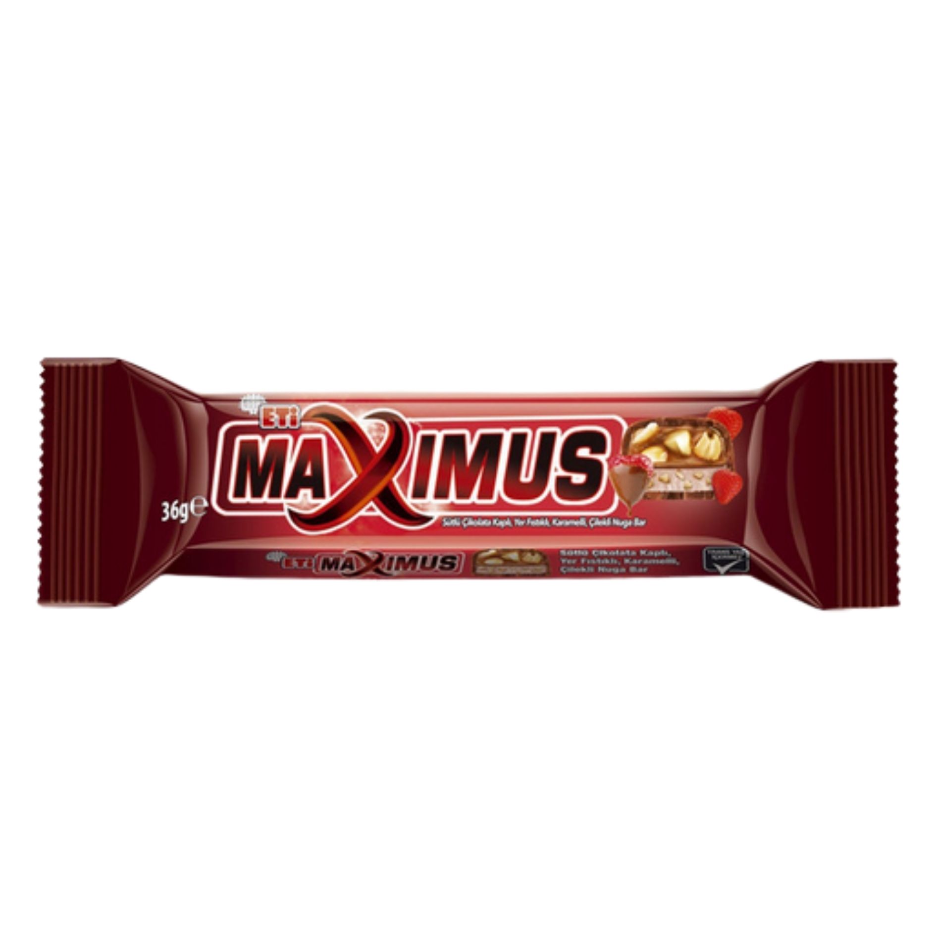 ETİ MAXİMUS ÇİLEKLİ YER FISTIKLI BAR 36 GR