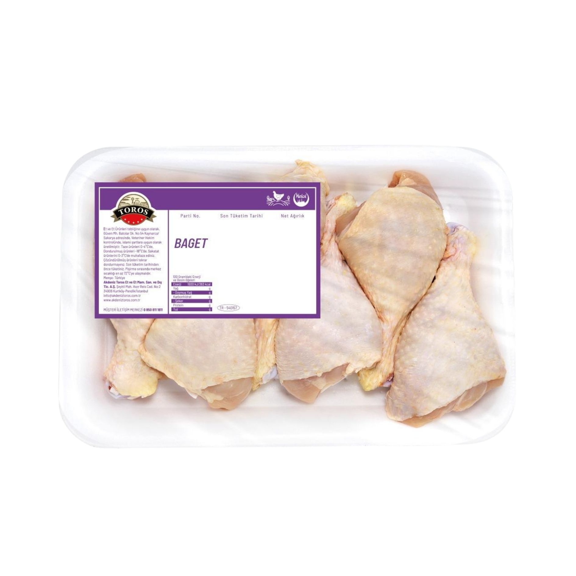 TOROS TAVUK BUT TABAKLI KĞ.