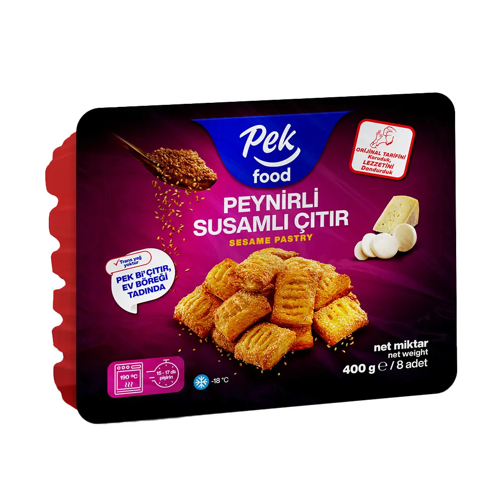 PEK FOOD PEYNİRLİ SUSAMLI ÇITIR BÖREK 400 GR 