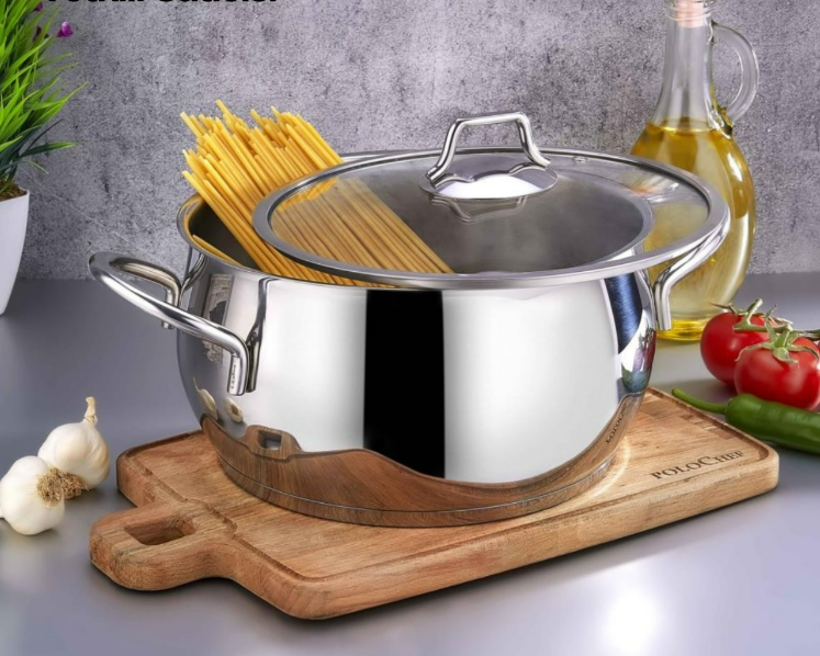 POLO  COOKCHEF HRD-130 ÇELİK TENCERE 30 CM 