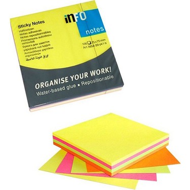 İNFO NOTES 75X75 KARIŞIK FOSFOR 80 YAPRAK