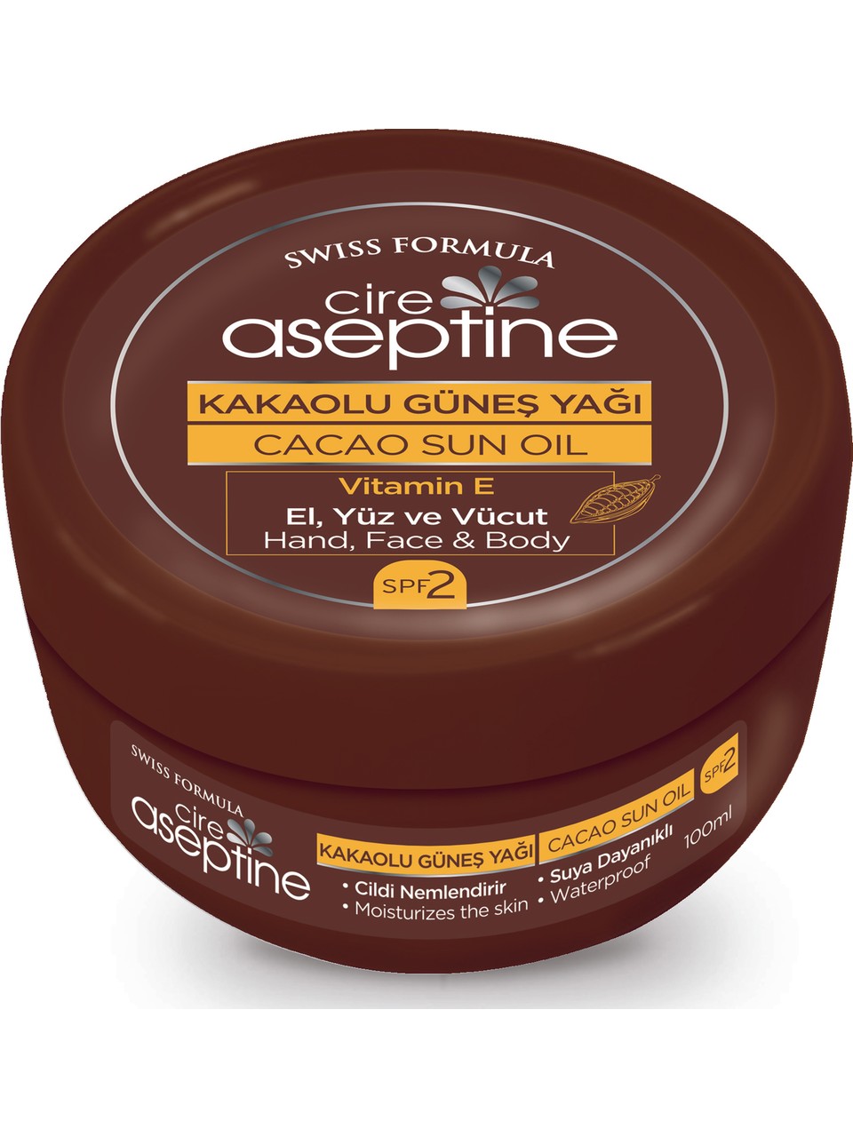 CİRE ASEPTİNE SUN KAKAO YAĞI SPF0 100 ML