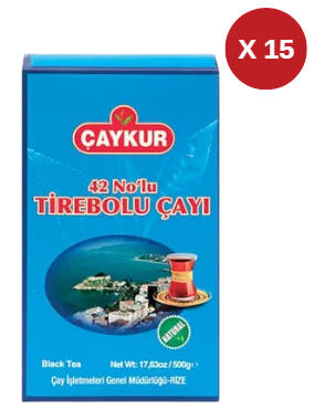 ÇAYKUR 42 TİREBOLU ÇAYI 500 GR (15 ADET)