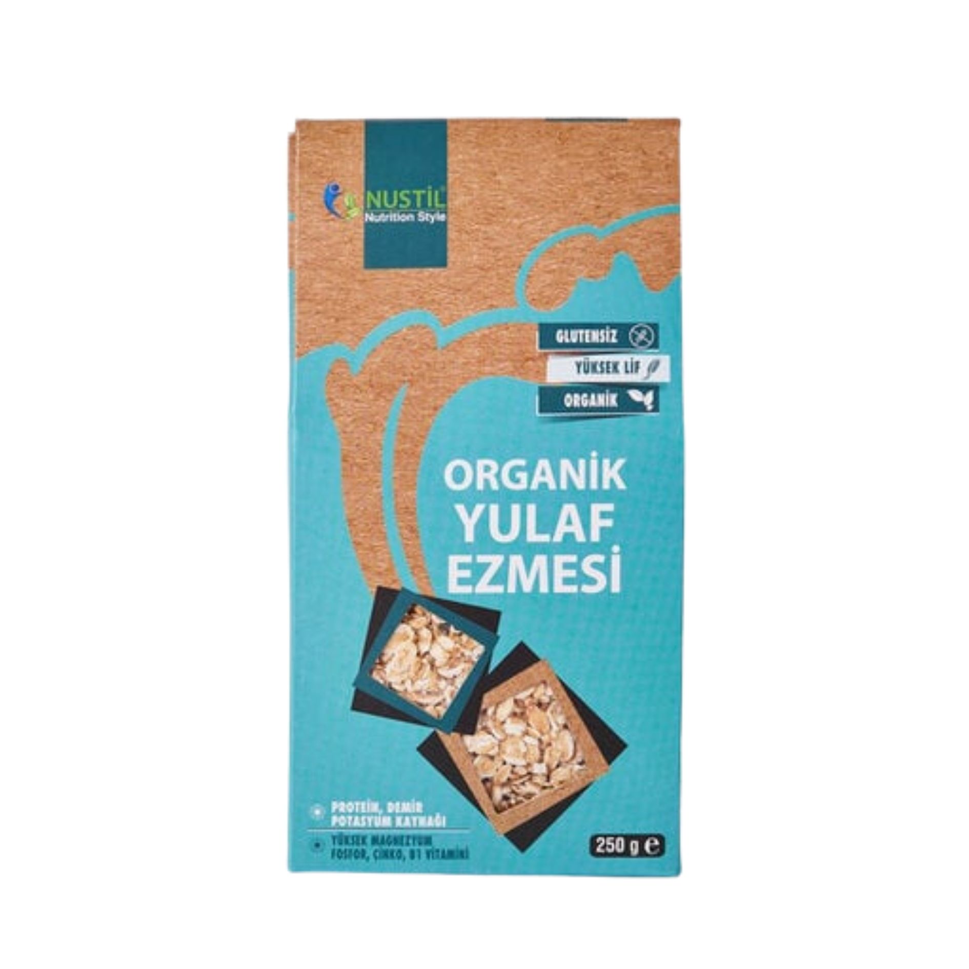 NUSTİL ORGANİK GLUTENSİZ YULAF EZMESİ 250 G