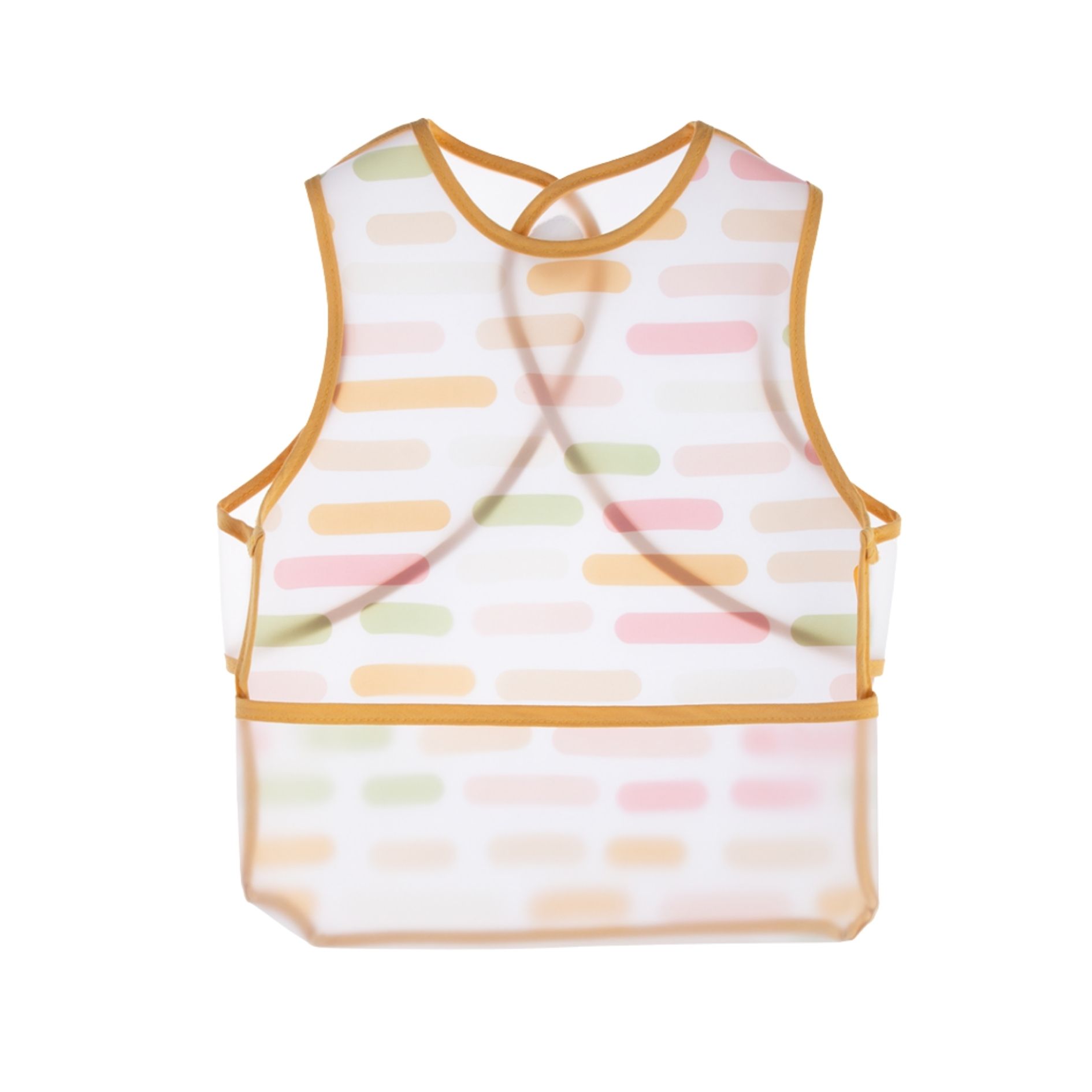  BABYJEM 839 LEKE TUTMAZ GİYMELİ ÖNLÜK PASTEL ŞERİ