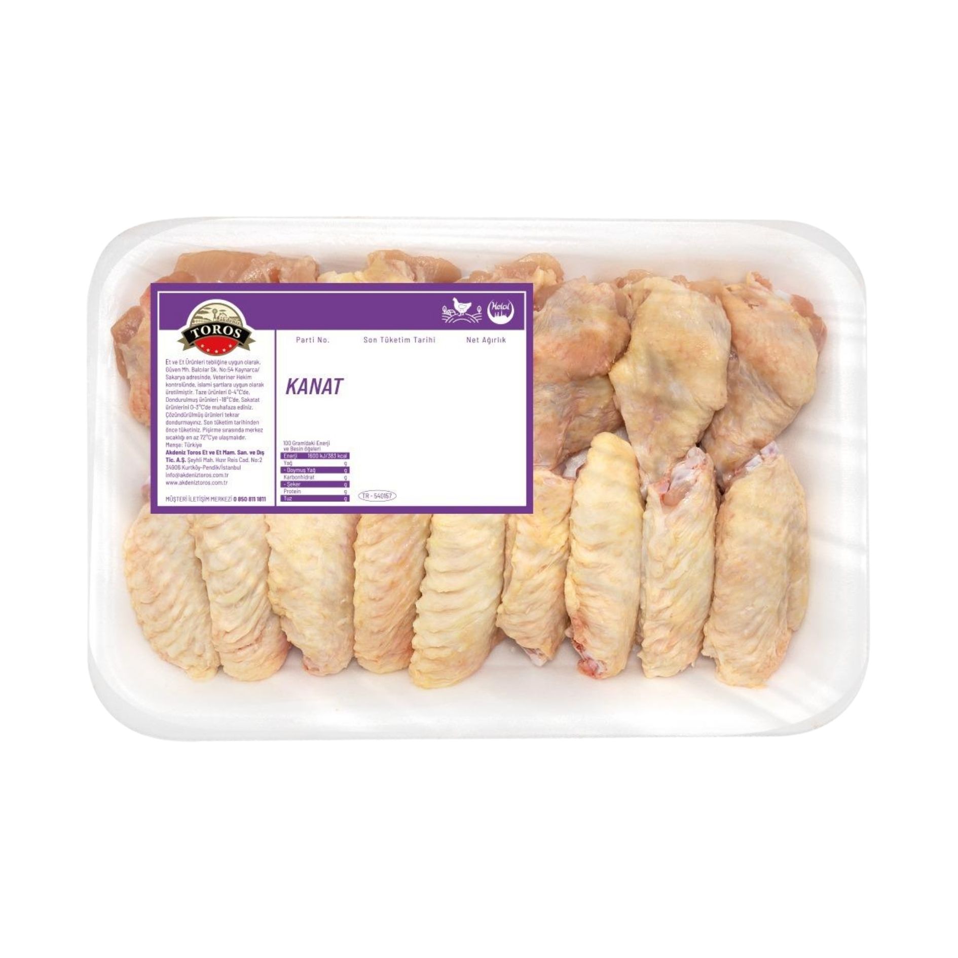 TOROS TAVUK KANAT TABAKLI KĞ.