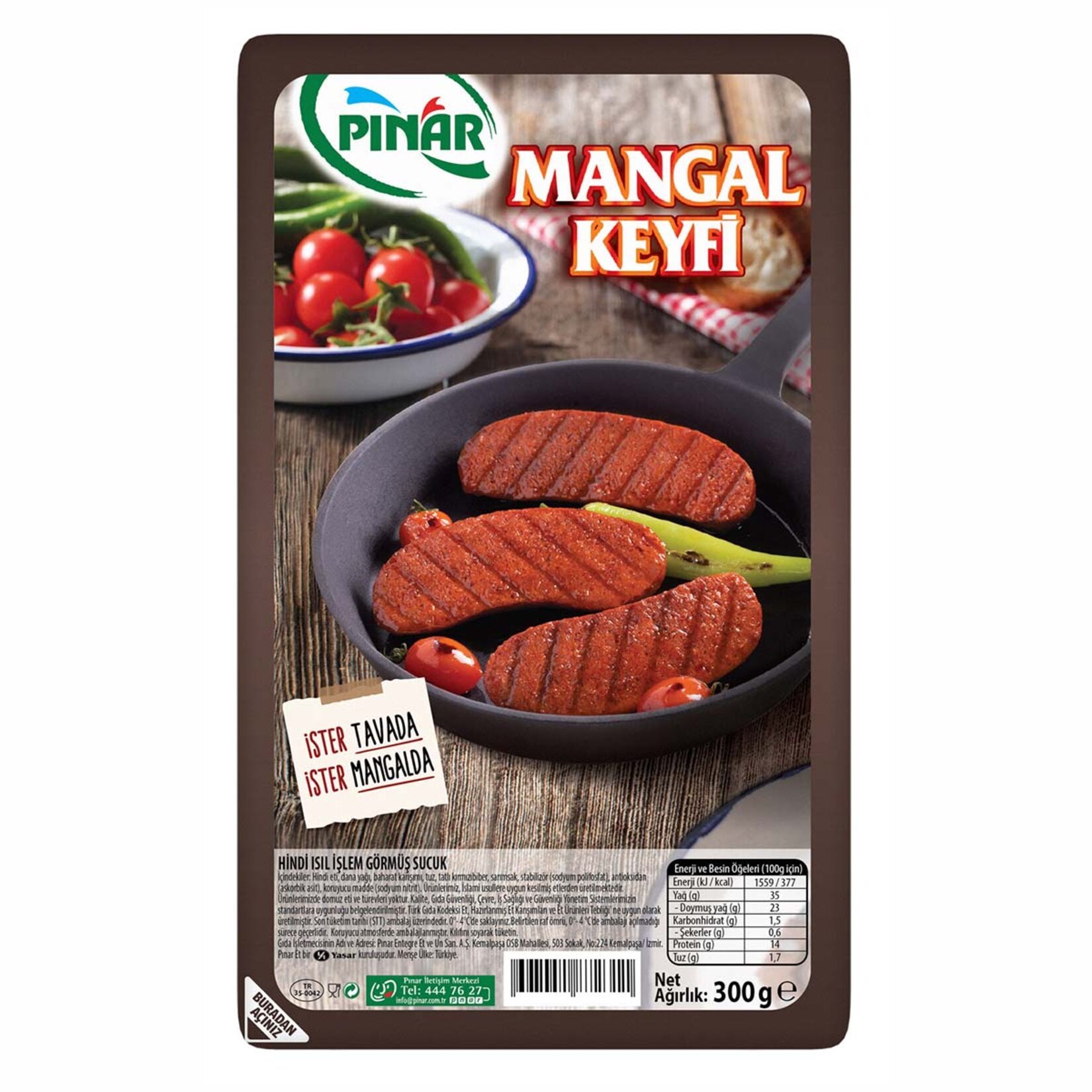 PINAR SUCUK MANGAL KEYFİ 300 GR