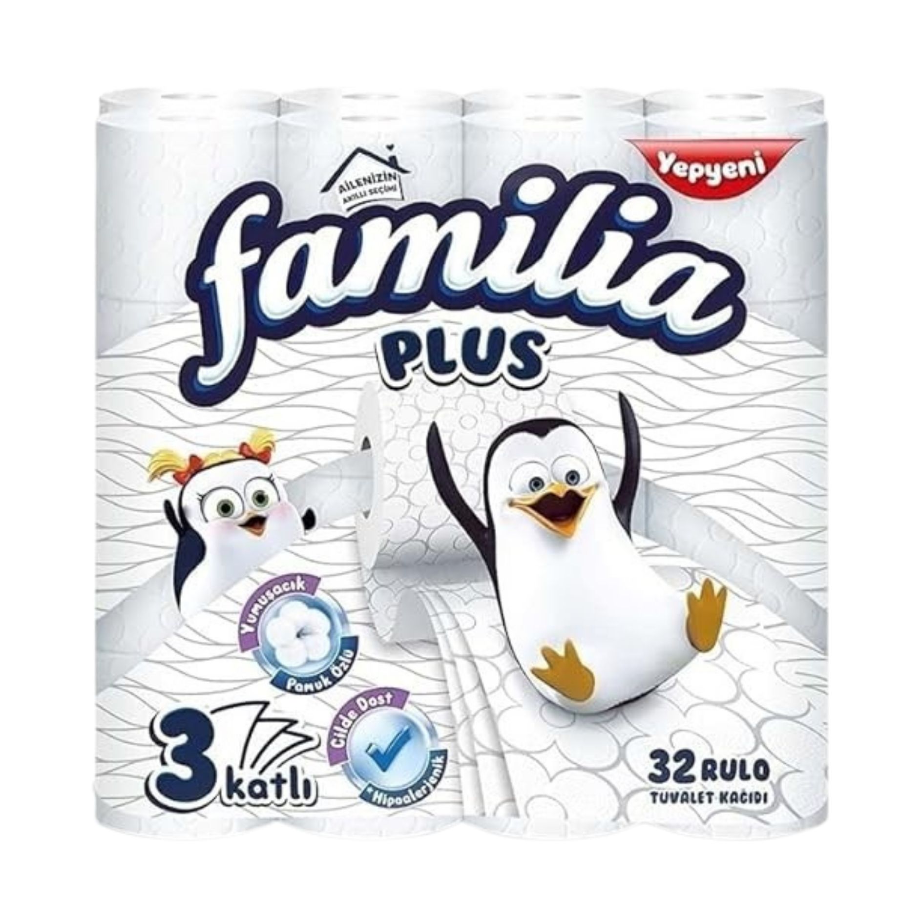 FAMİLİA ORGANİK PAMUK TUV.KAĞ 32 LÜ