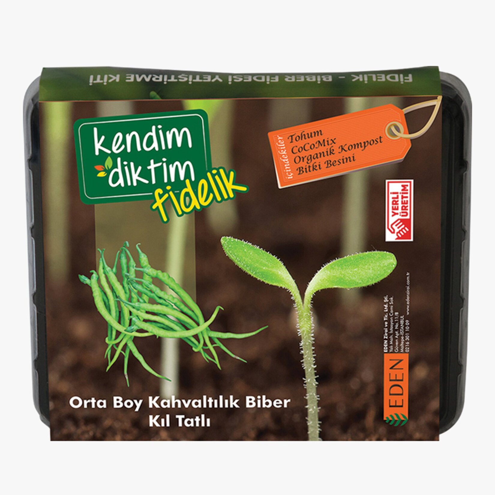  KENDİM DİKTİM BİBER YETİŞTİRME SETİ