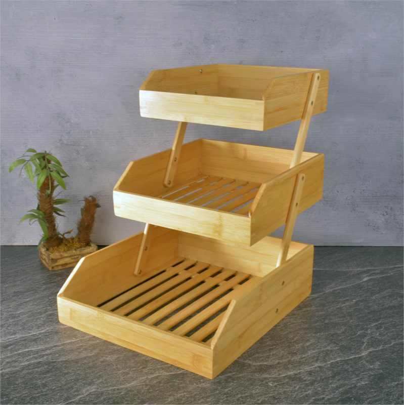 TOHANA THN76069 BAMBU ÜÇ KATLI MEYVELİK