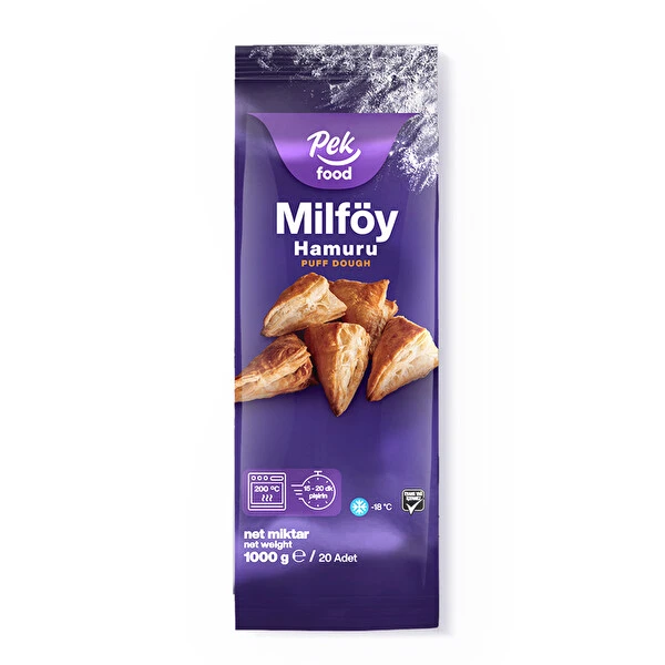 PEK FOOD MİLFÖY HAMURU 1000 GR 