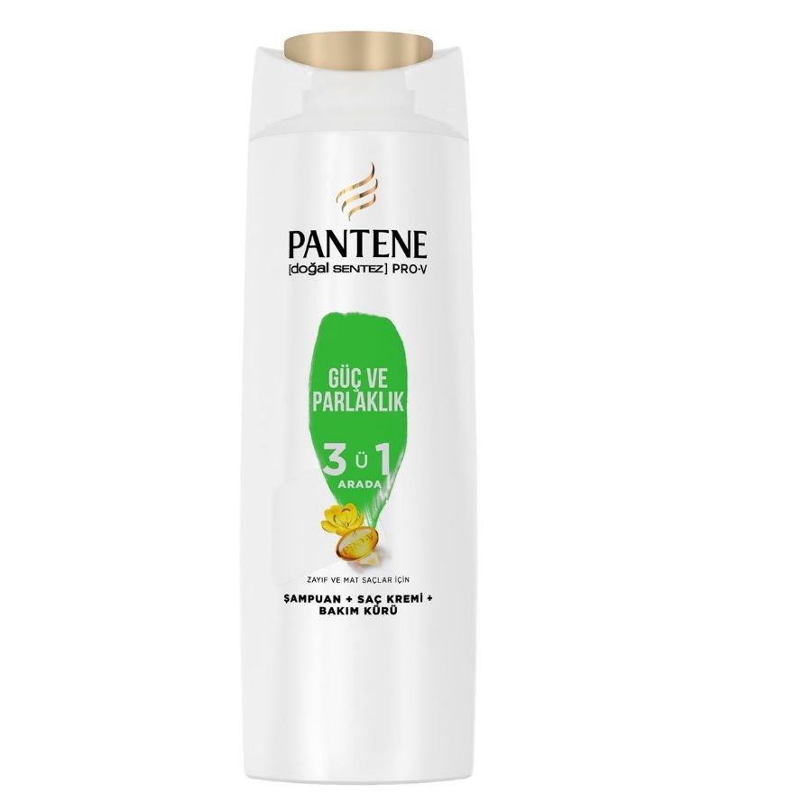 Pantene Doğal Sentez Güç ve Parlaklık 3'ü1 Arada Şampuan 350 Ml
