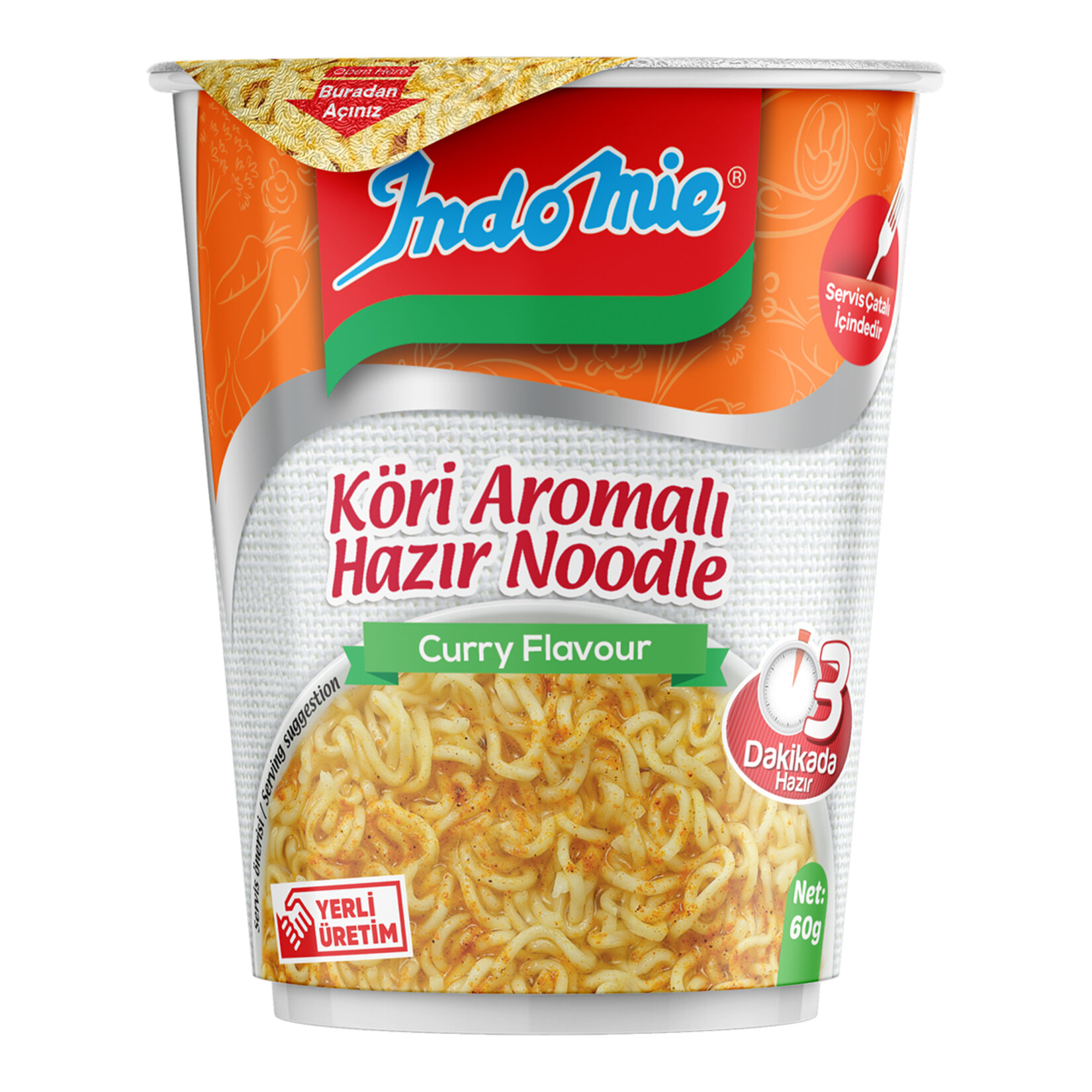 INDO MIE BARDAK NOODLE KÖRİ 60GR