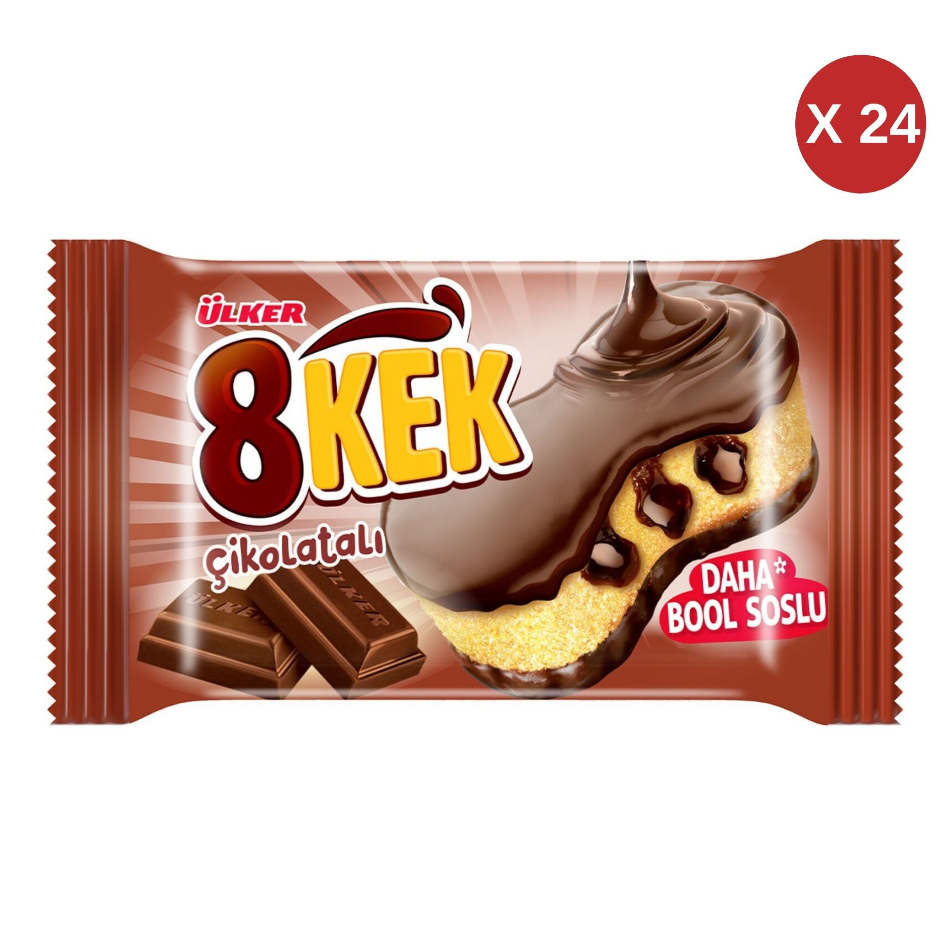 ÜLKER 8 KEK ÇİKOLATALI 55 GR ( 24 ADET )
