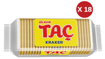 ÜLKER TAÇ KRAKER 76 GR  ( 18 ADET )