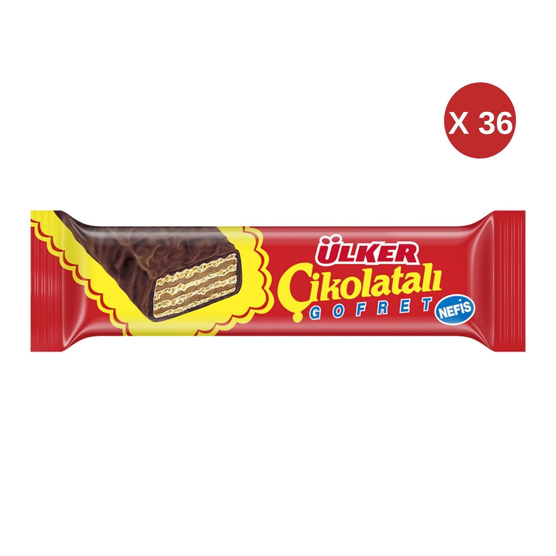 ÜLKER ÇİK. GOFRET 36 GR (36 ADET)