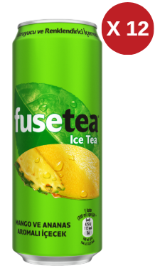 FUSE TEA TENEKE MANGO 330 ML 12 ADET