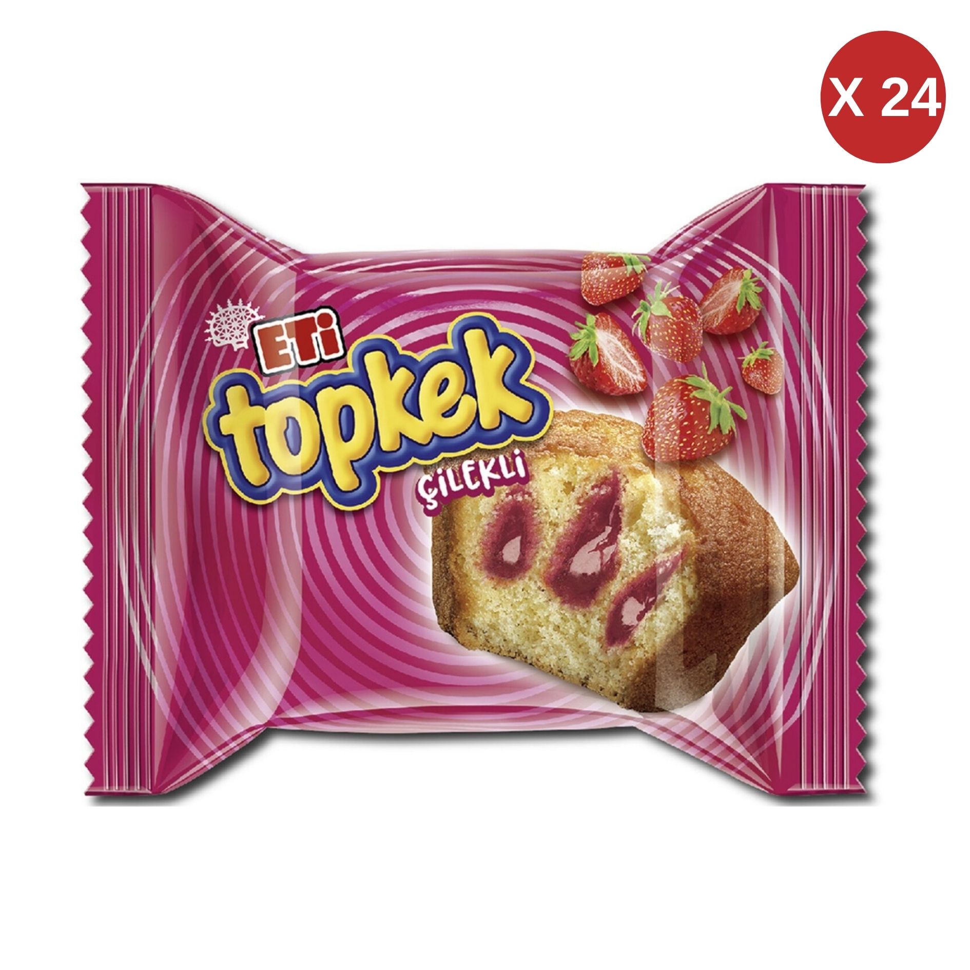 ETİ TOPKEK ÇİLEK 40 GR 24 ADET