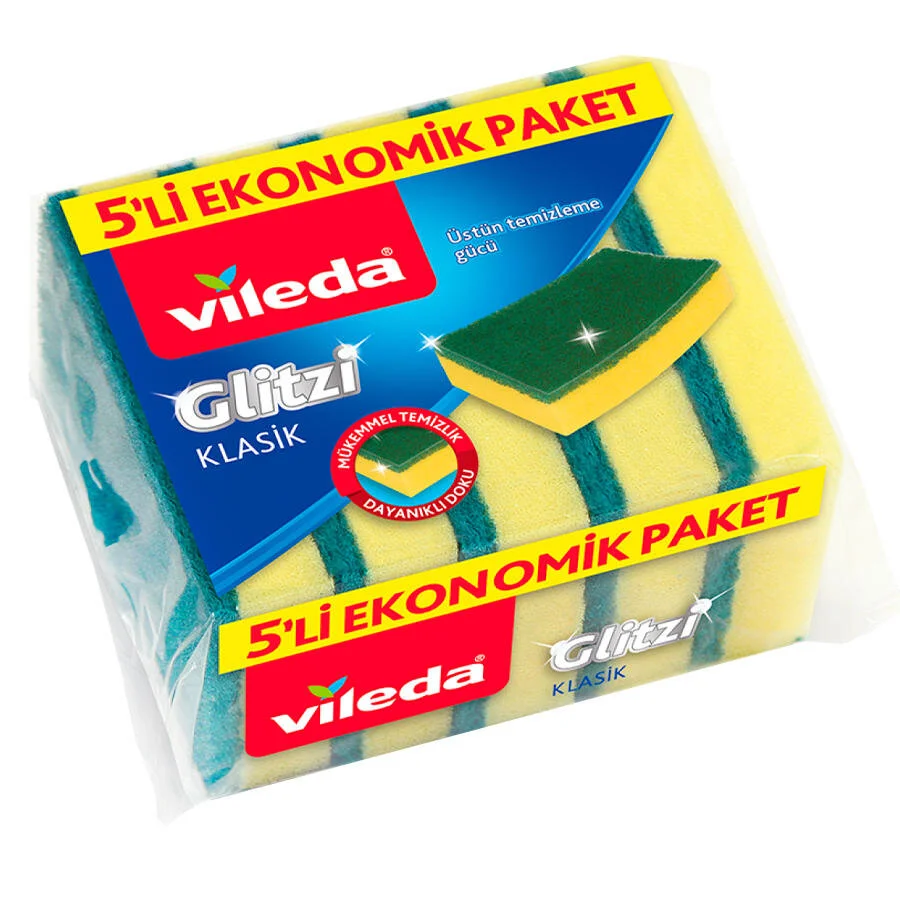 VİLEDA YESIL DÜZ SUNGER 5 LI EKO PAKET