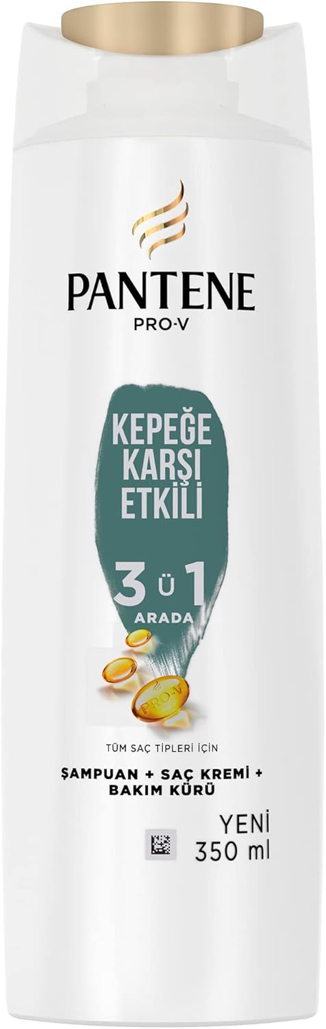 Pantene Kepeğe Karşı Etkili 3'ü1 Arada Şampuan 350 Ml