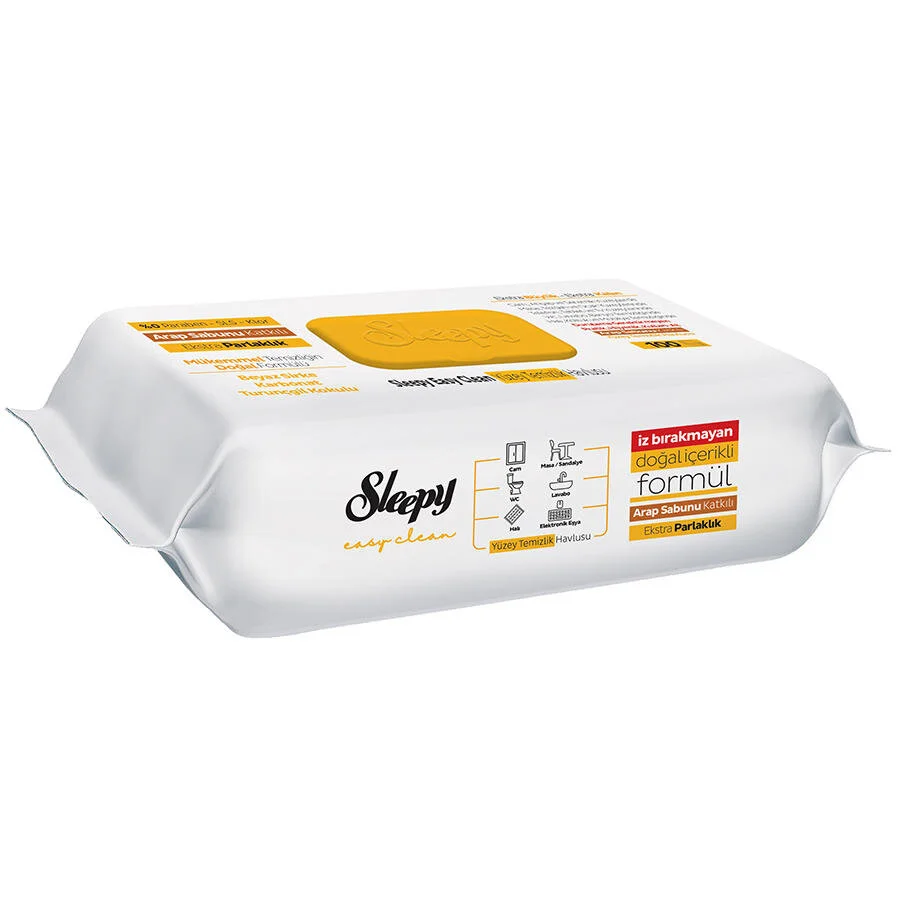 SLEEPY ARAP SABUN YÜZEY TEMİZLİK HAVLUSU 100 ADET