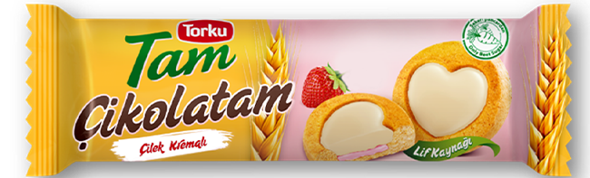 TORKU TAM ÇİKOLATAM ÇİLEKLİ BİSKÜVİ 83G