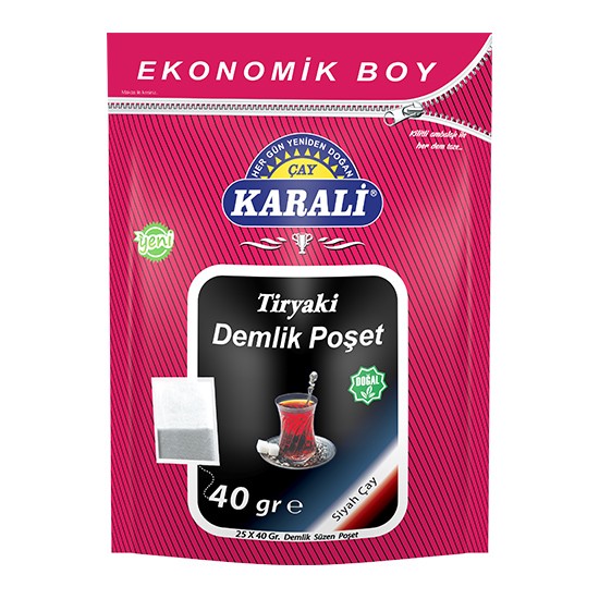 KARALİ 25*40 GR TİRYAKİ DEMLİK POŞET ÇAY