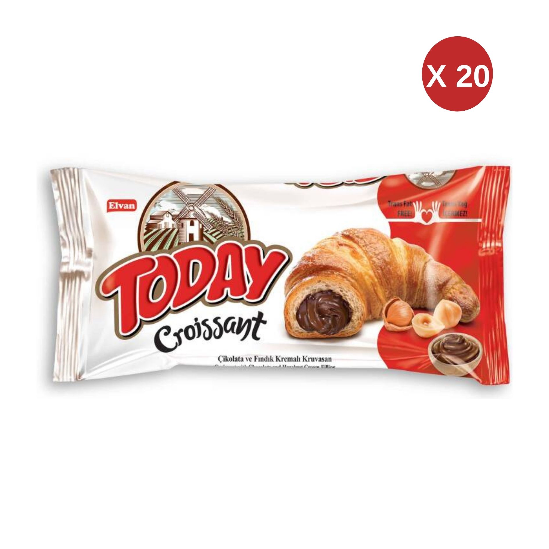 TODAY CROISSANT 40 GR ÇİKOLATALI (20 ADET)