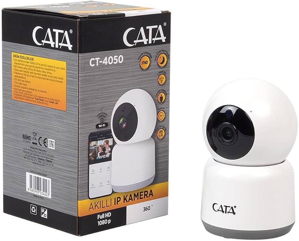 CATA CT-4050 AKILLI IP KAMERA GECE GÖRÜŞLÜ FULL HD