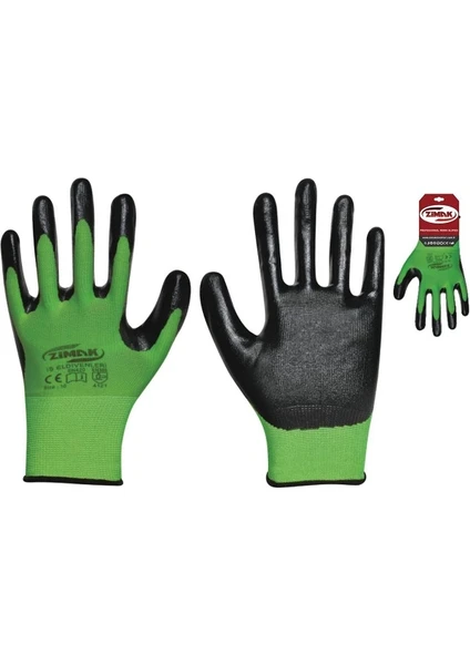 ZİMAK YEŞİL SİYAH DÜZ ELDİVEN (EL-115)