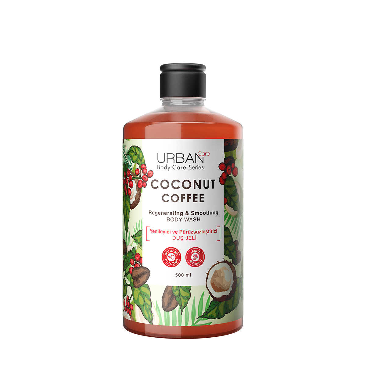 URBAN CARE BODY SERIES DUŞ JELİ COCONUT & COFFEE 500 ML