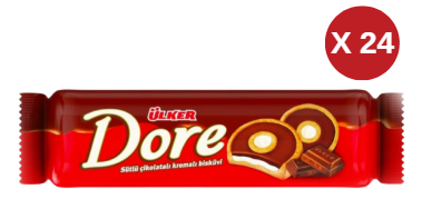 ÜLKER DORE SADE KRE.DOL. ÇİK.BİSKÜVİ 86 GR (24 ADET)