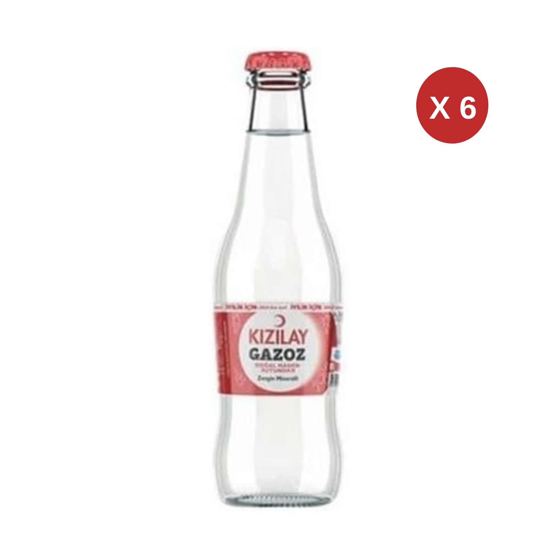 KIZILAY GAZOZ CAM 250 ML ( 6 ADET)