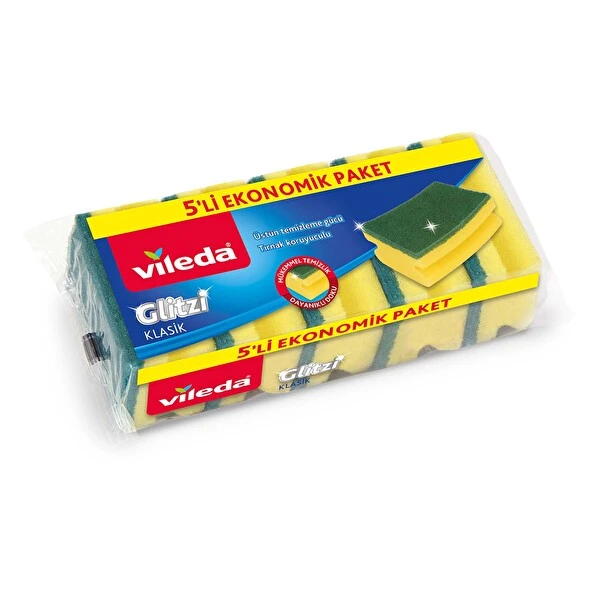 VİLEDA YESIL OLUKLU SUNGER 5 LI EKO PAKET 