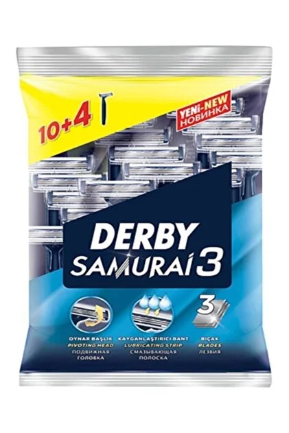 DERBY SAMURAİ 3 BIÇAK 14 LÜ POŞET