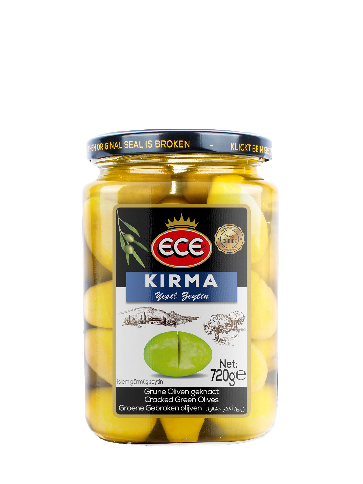 ECE KIRMA YEŞİL ZEYTİN 710 G