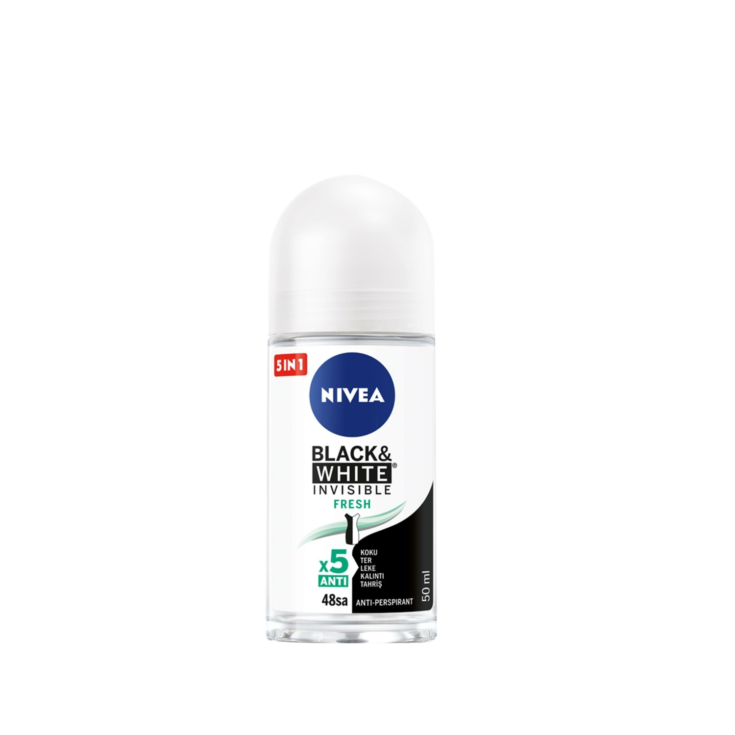  NİVEA ROLLON BLACK&WHİTE FRESH 50 ML. 