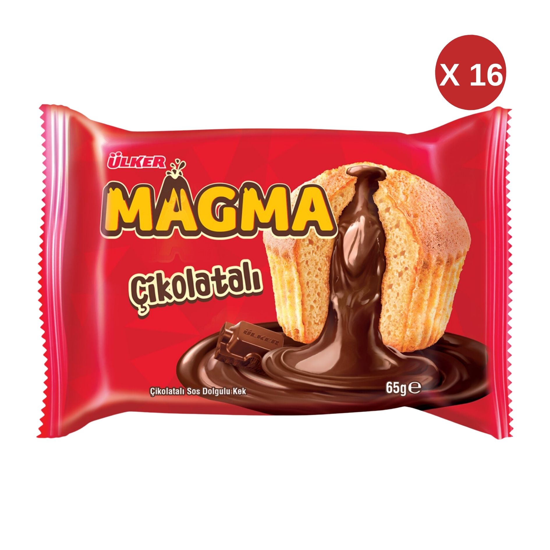 ÜLKER MAGMA ÇİKOLATALI 65 GR (16 ADET)