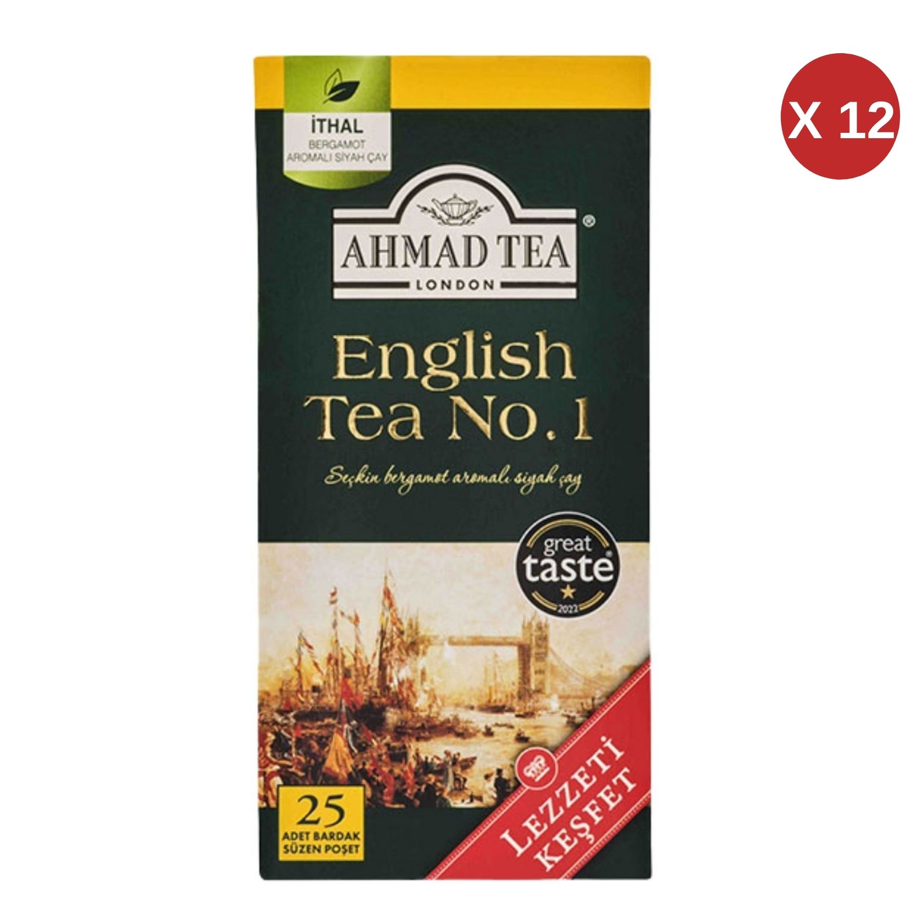  AHMAD TEA NO.1 25X2 GR BARDAK PŞT ÇAY-1703 12 ADET